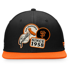 San Francisco Giants Heritage Patch Fitted Hat Black/Orange