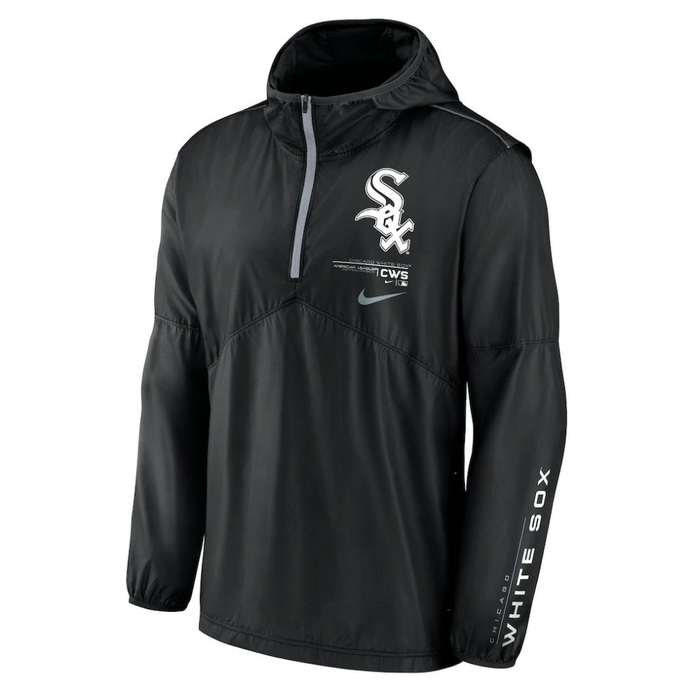 Chicago White Sox Authentic Night Game Performance Half-Zip Windbreaker Black