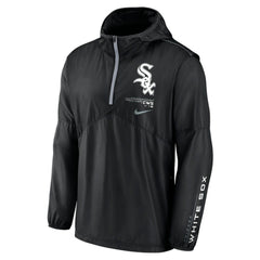 Chicago White Sox Authentic Night Game Performance Half-Zip Windbreaker Black