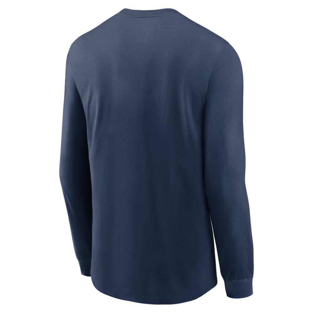 Minnesota Twins Over Arch Performance Long Sleeve T-Shirt Navy