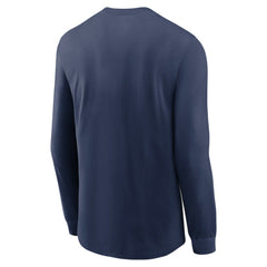 Minnesota Twins Over Arch Performance Long Sleeve T-Shirt Navy