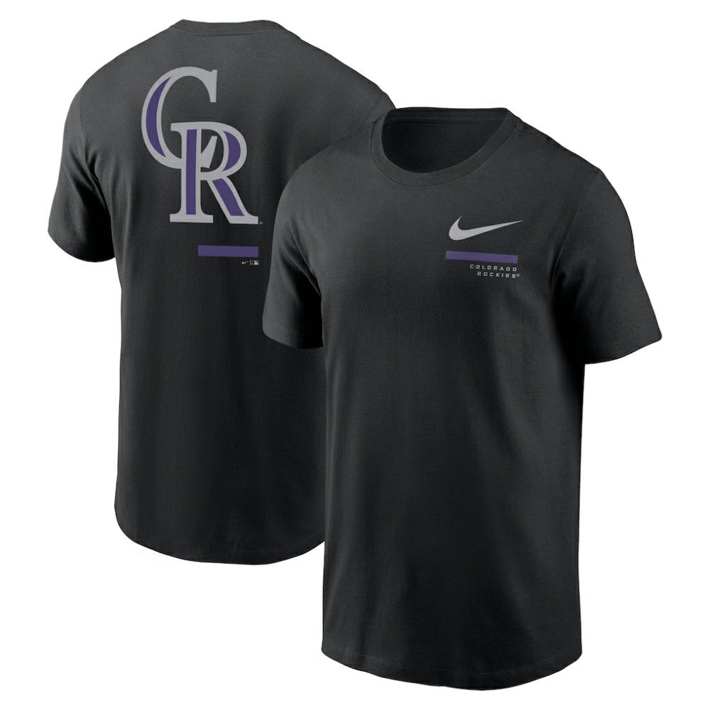 Colorado Rockies Over the Shoulder T-Shirt Black