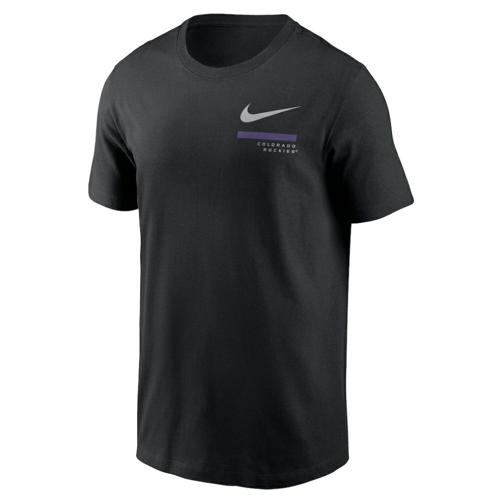 Colorado Rockies Over the Shoulder T-Shirt Black