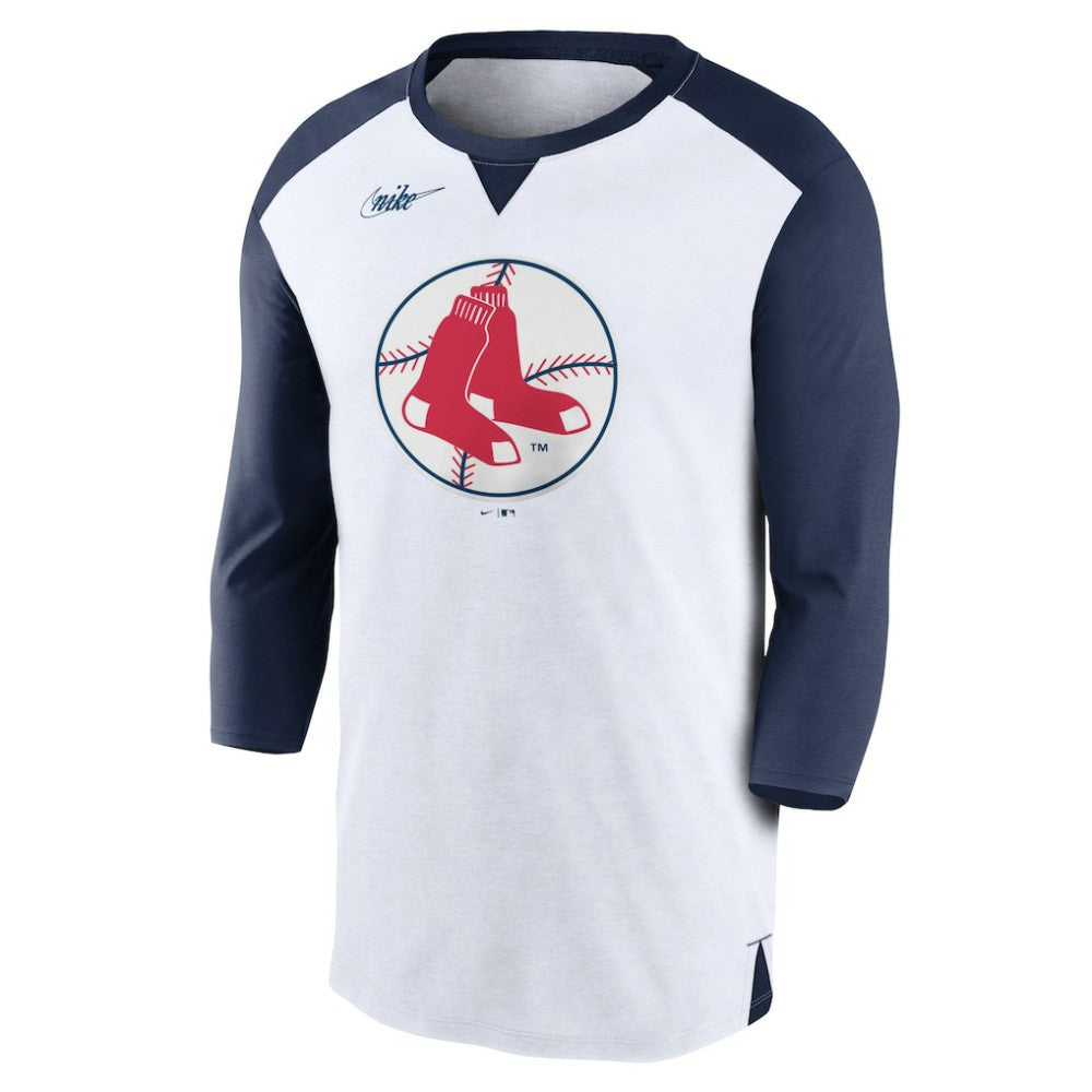 Boston Red Sox Rewind 3/4-Sleeve T-Shirt White/Navy