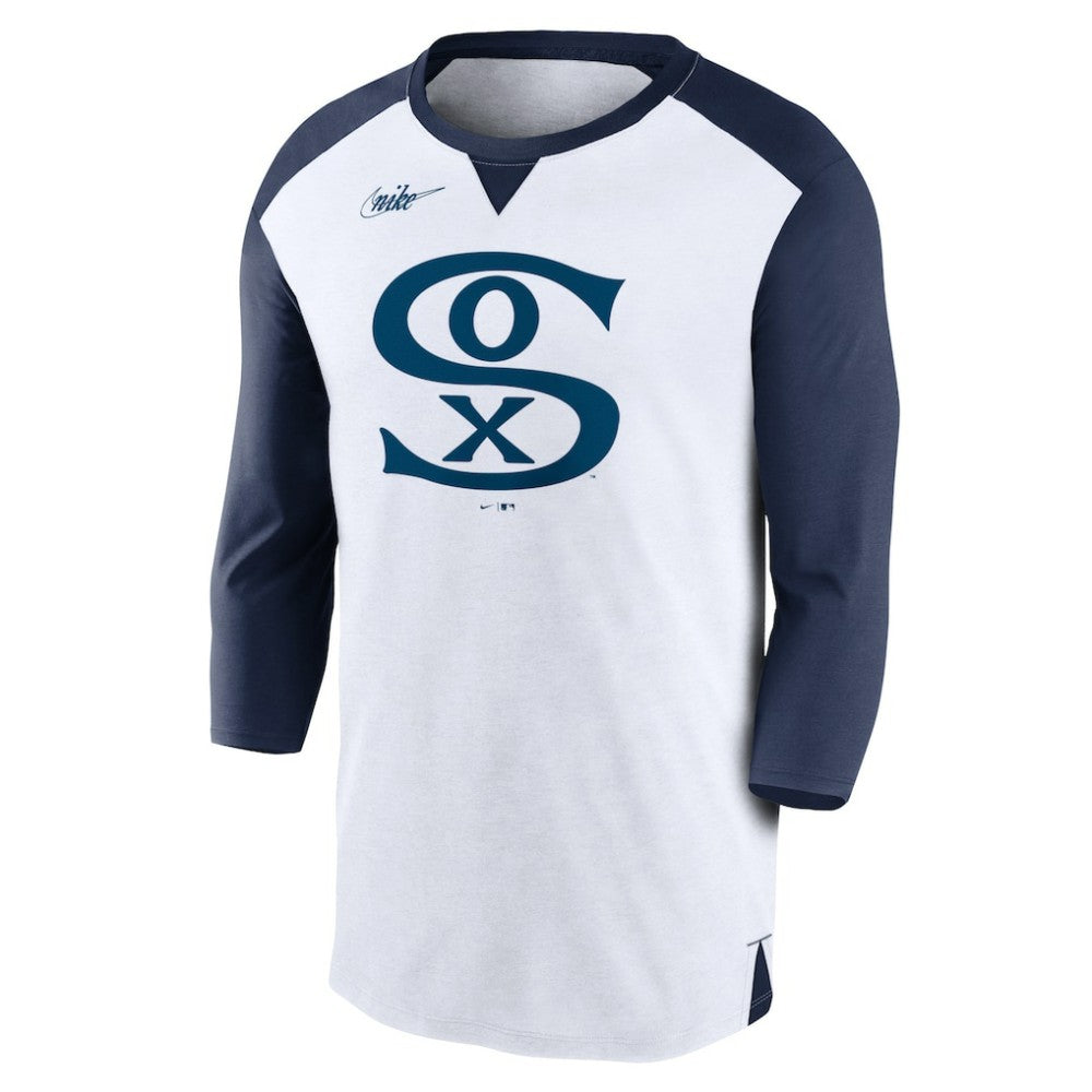 Chicago White Sox Rewind 3/4-Sleeve T-Shirt White/Navy