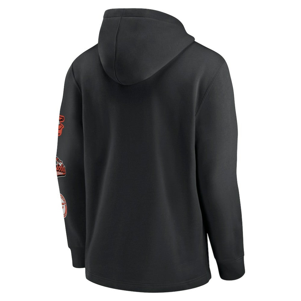 Baltimore Orioles Rewind Lefty Pullover Hoodie Black