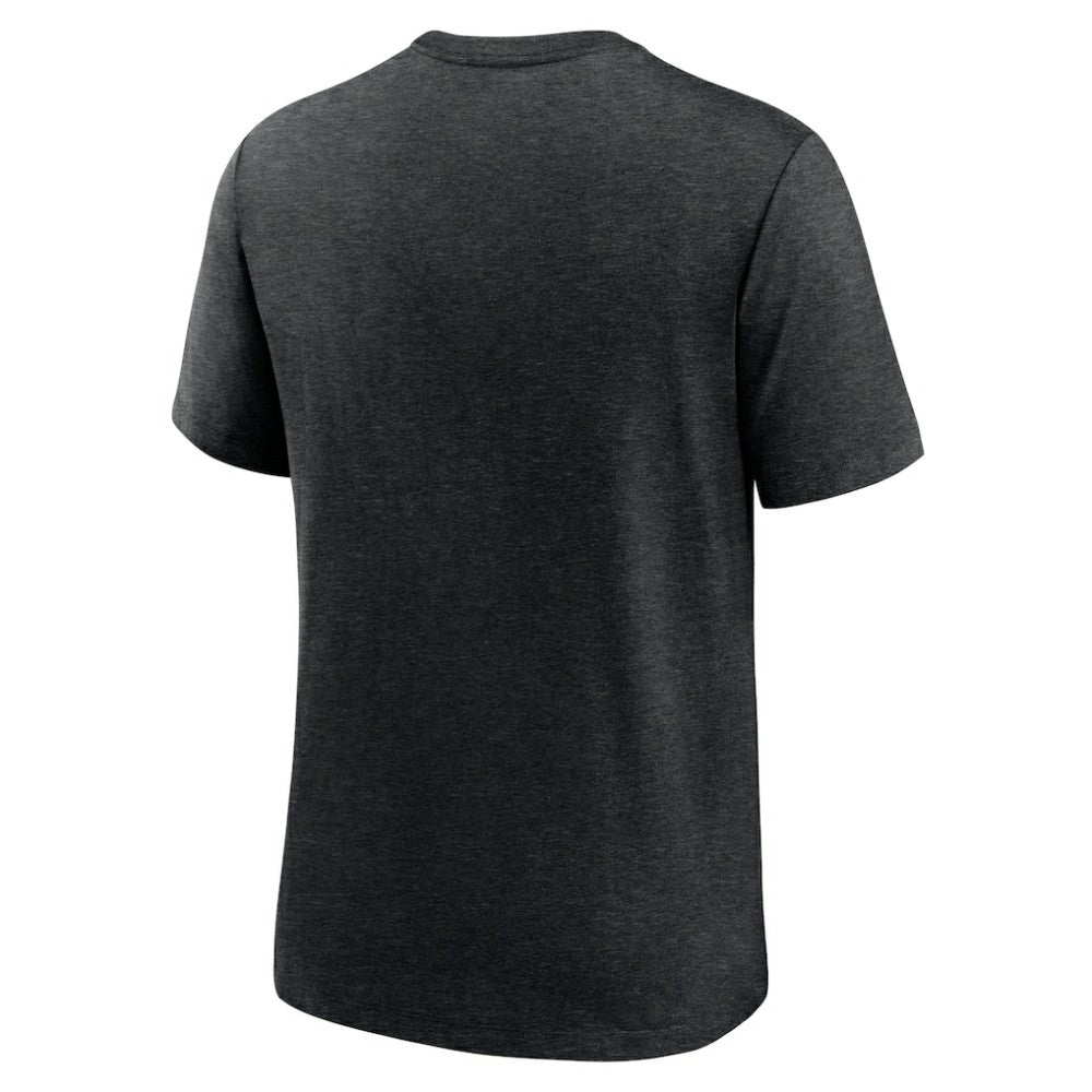 San Francisco Giants Rewind Review Slash Tri-Blend T-Shirt Heather Black