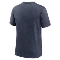 Detroit Tigers Rewind Review Slash Tri-Blend T-Shirt Heather Navy