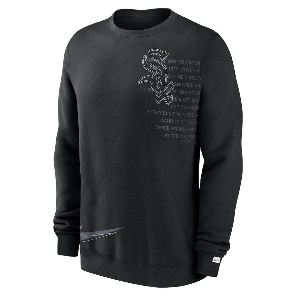 Chicago White Sox Statement Ball Game Fleece Pullover Sweatshirt Black