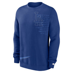 Los Angeles Dodgers Statement Ball Game Fleece Pullover Sweatshirt Royal