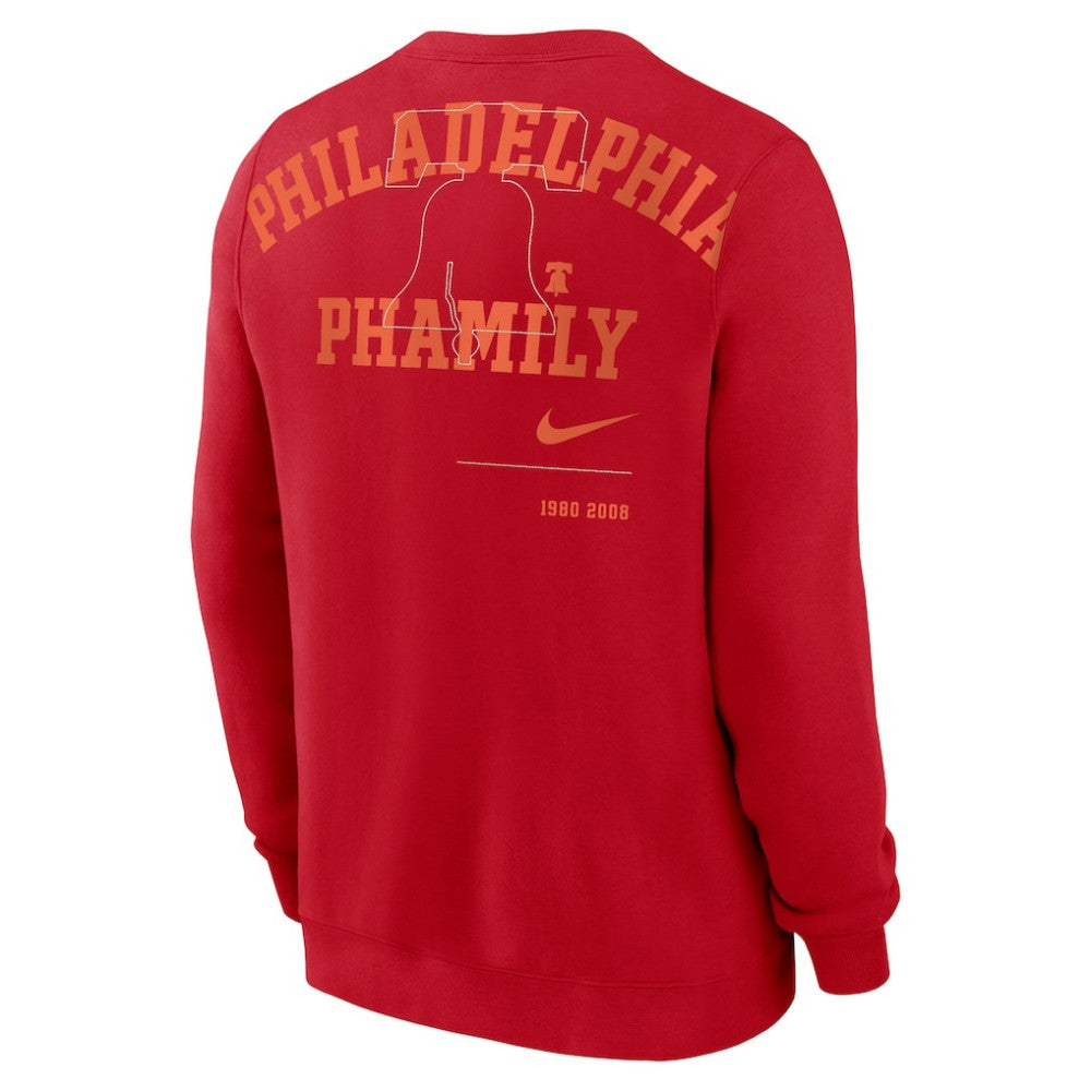 Philadelphia Phillies Statement Ball Game Fleece Pullover Sweatshirt Red