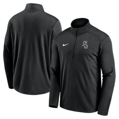 Chicago White Sox Agility Pacer Performance Half-Zip Top Black