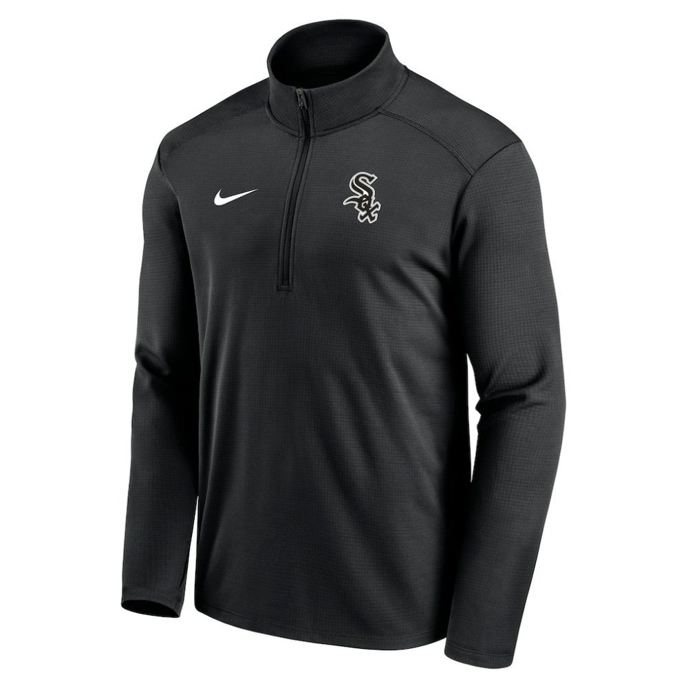Chicago White Sox Agility Pacer Performance Half-Zip Top Black