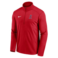 Los Angeles Angels Agility Pacer Lightweight Performance Half-Zip Top Red