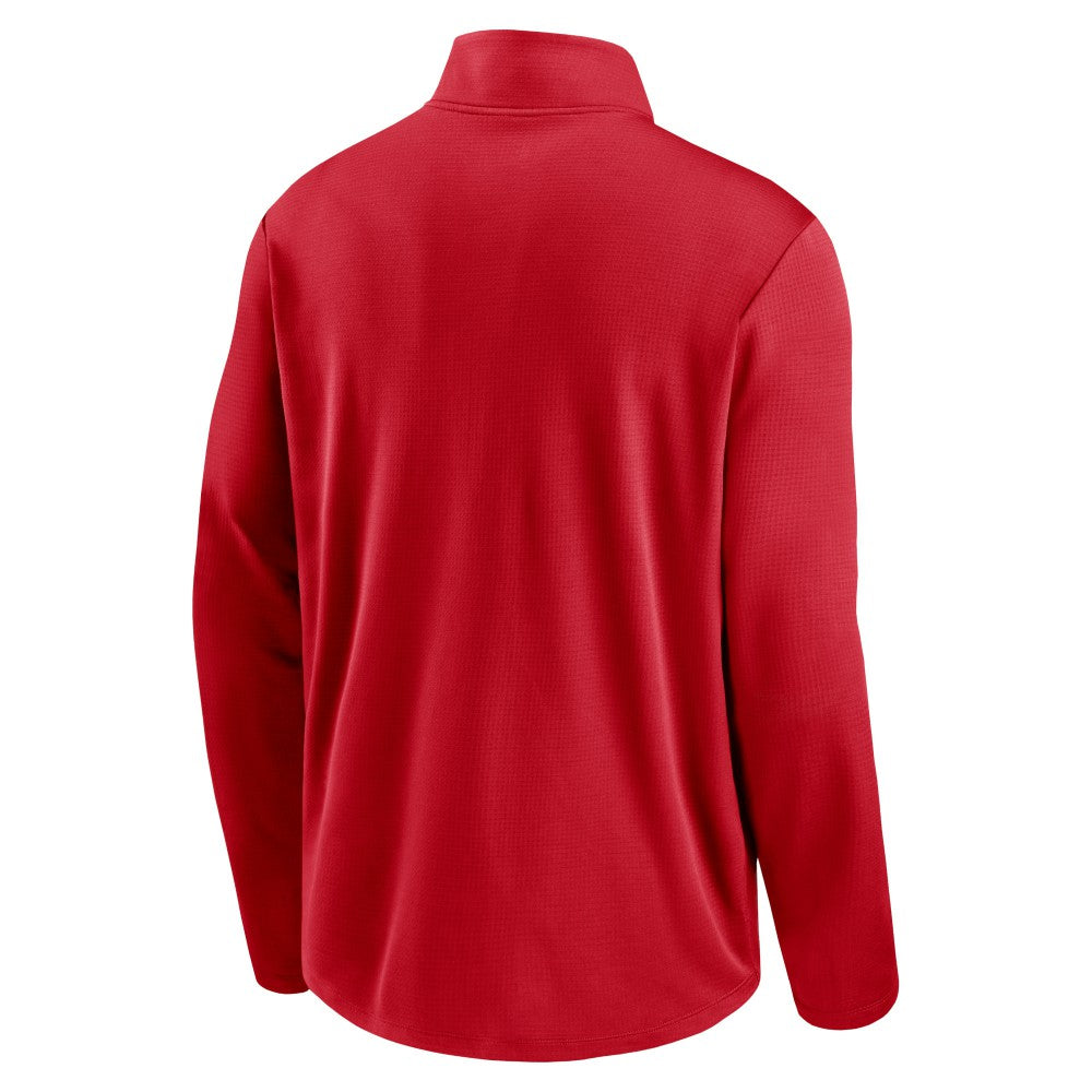 Los Angeles Angels Agility Pacer Lightweight Performance Half-Zip Top Red