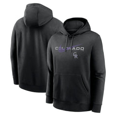 Colorado Rockies Swoosh NeighborHOOD Pullover Hoodie Black