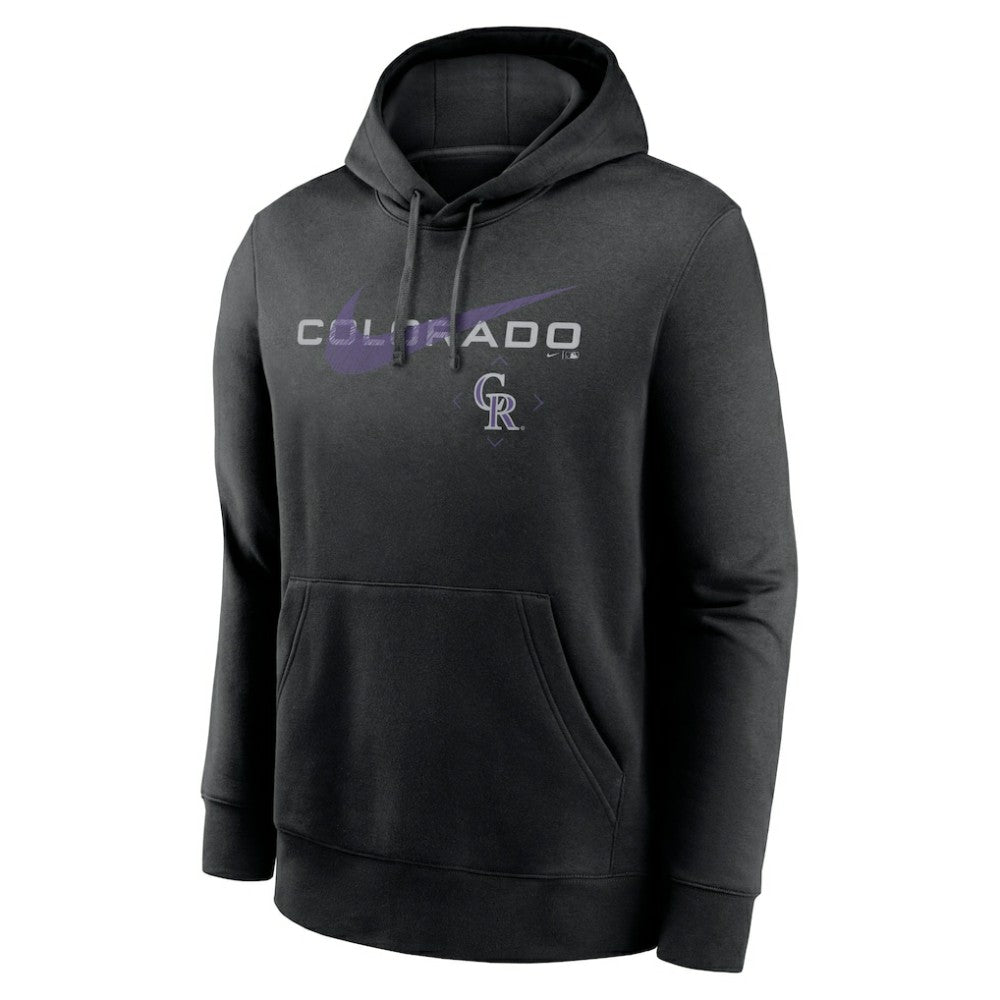 Colorado Rockies Swoosh NeighborHOOD Pullover Hoodie Black