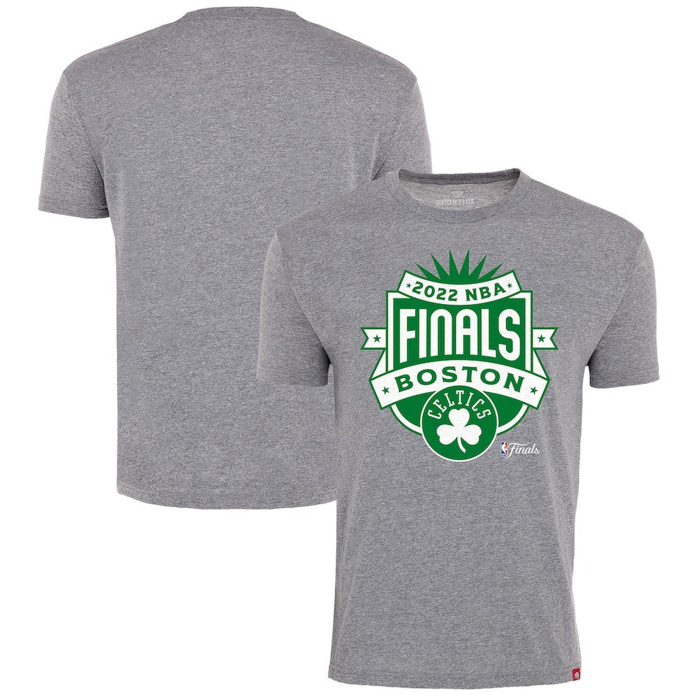 Boston Celtics Sportiqe 2022 NBA Finals Crest Comfy T-Shirt - Gray online
