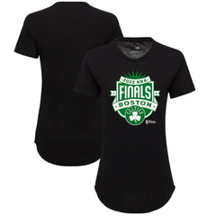 Boston Celtics Sportiqe Women's 2022 NBA Finals Crest Phoebe T-Shirt - Black online