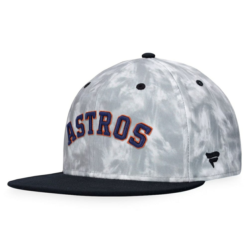 Houston Astros Smoke Dye Fitted Hat Black/White