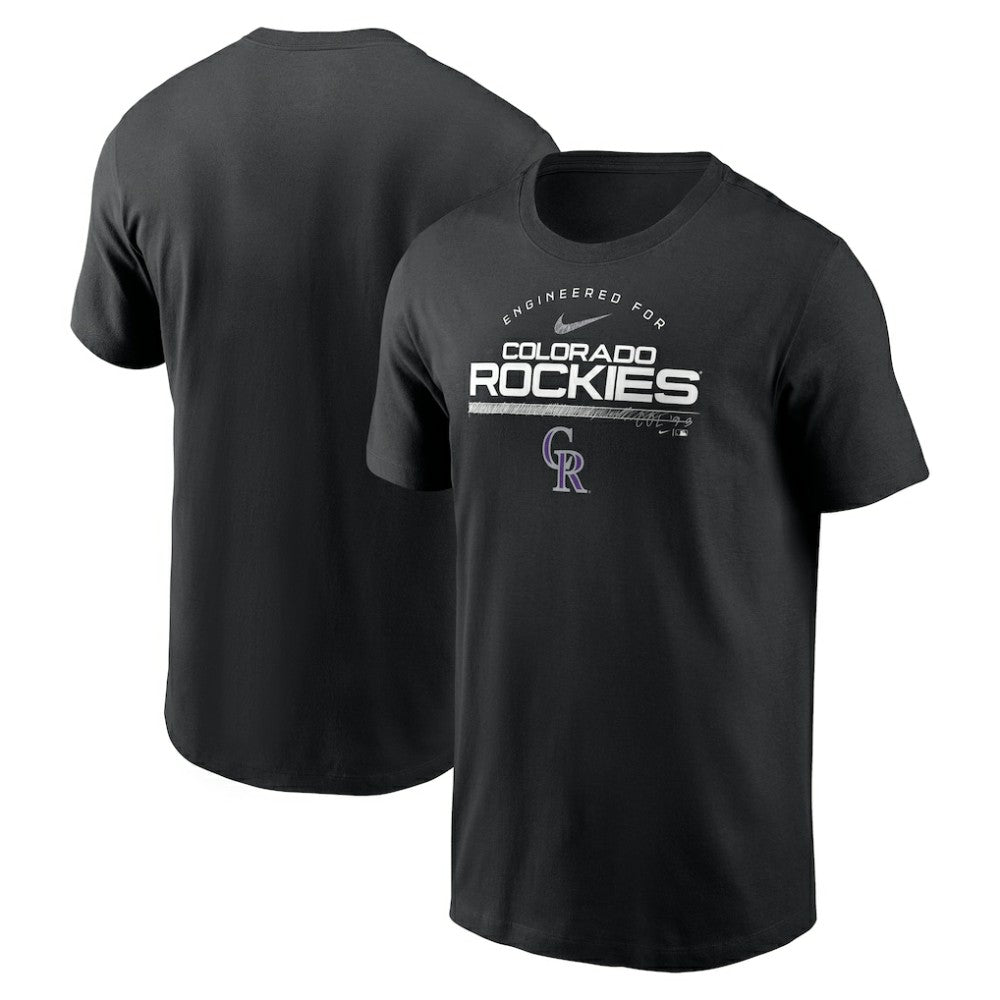 Colorado Rockies Team Engineered Performance T-Shirt Black