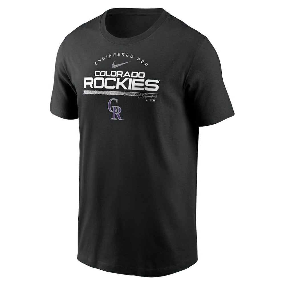 Colorado Rockies Team Engineered Performance T-Shirt Black