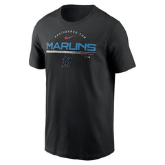 Miami Marlins Team Engineered Performance T-Shirt Black