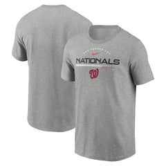 Washington Nationals Team Engineered Performance T-Shirt Heather Gray