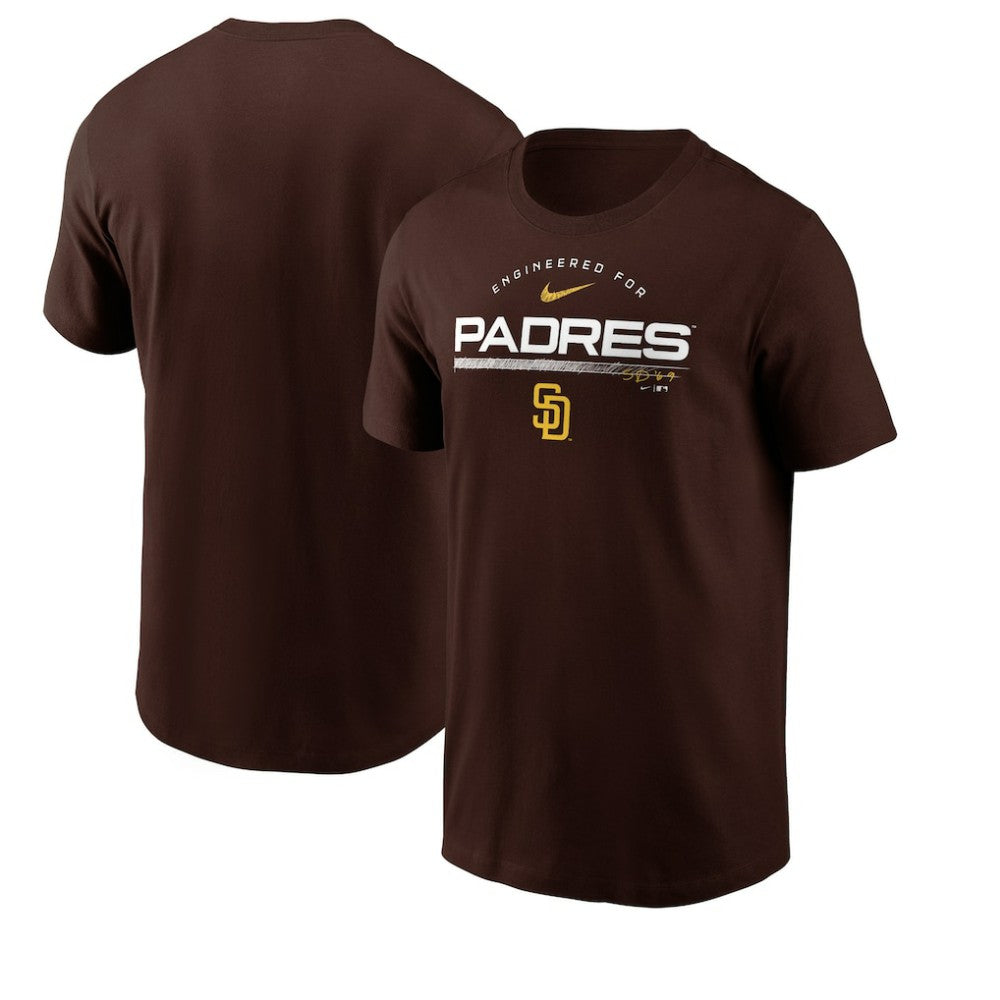 San Diego Padres Team Engineered Performance T-Shirt Brown