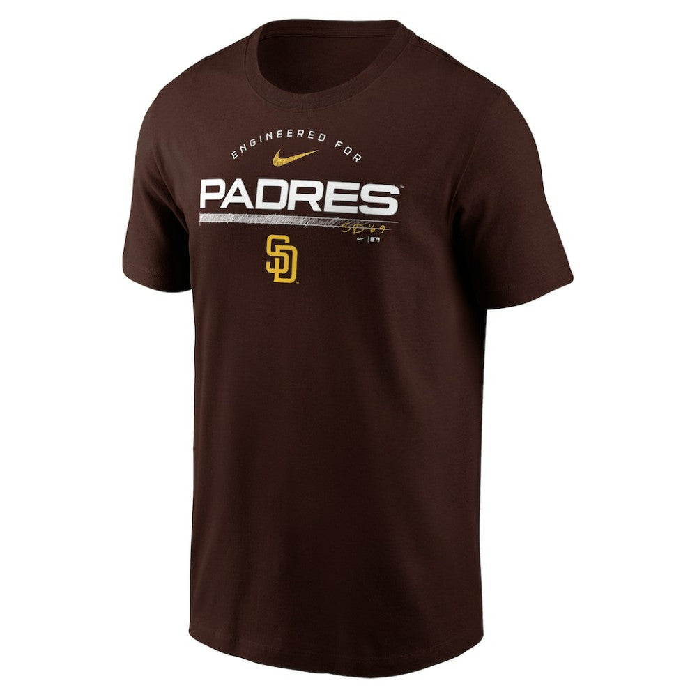 San Diego Padres Team Engineered Performance T-Shirt Brown