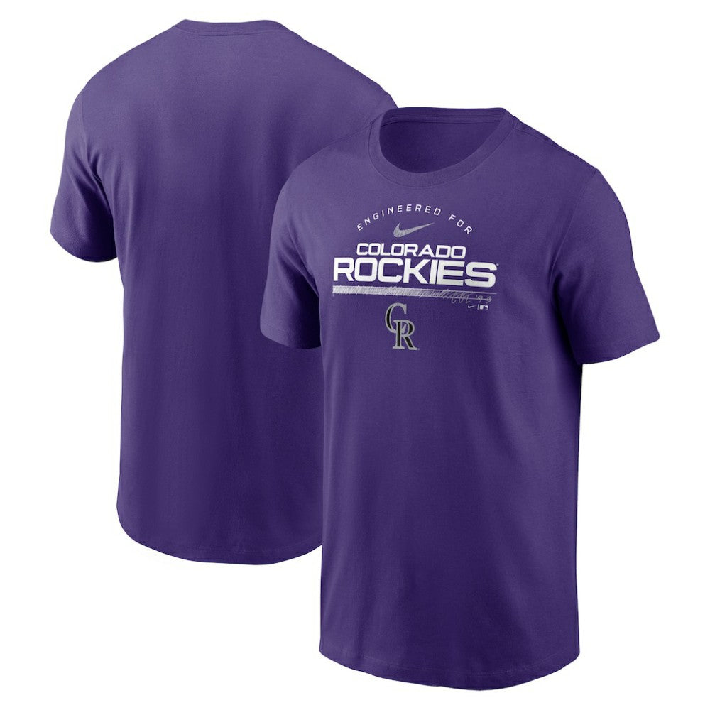 Colorado Rockies Team Engineered Performance T-Shirt Purple