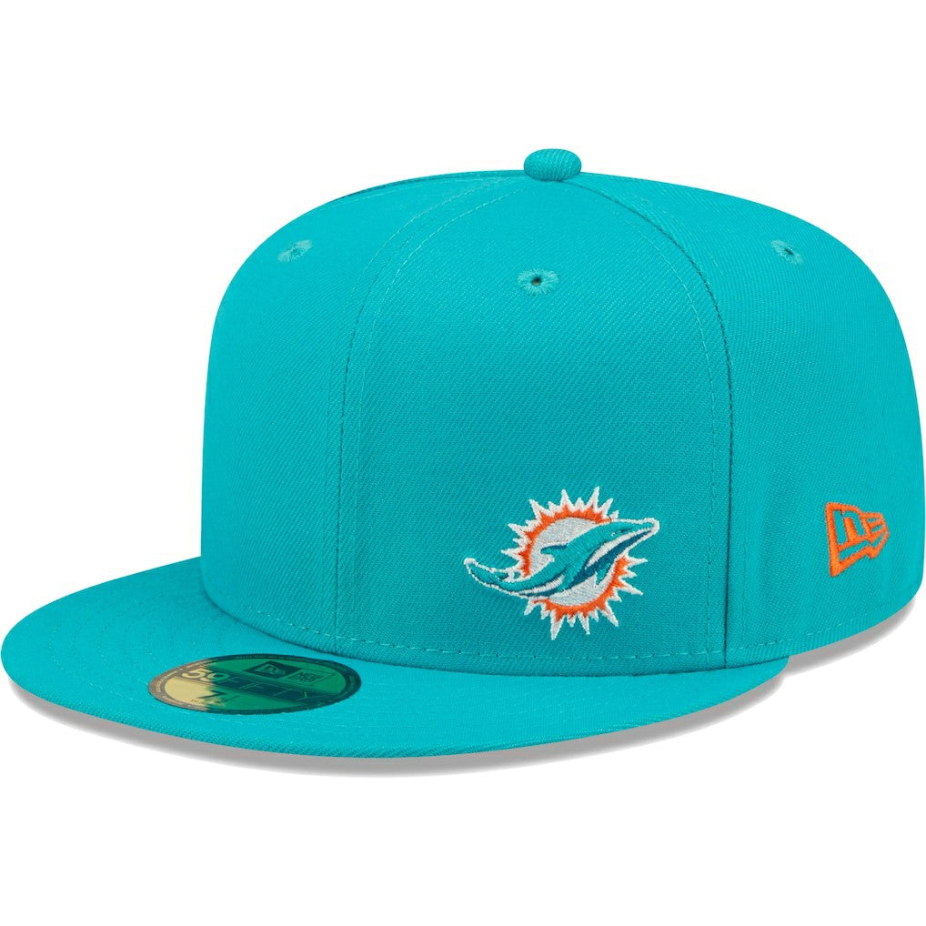Miami Dolphins New Era Flawless 59FIFTY Fitted Hat - Aqua on sale