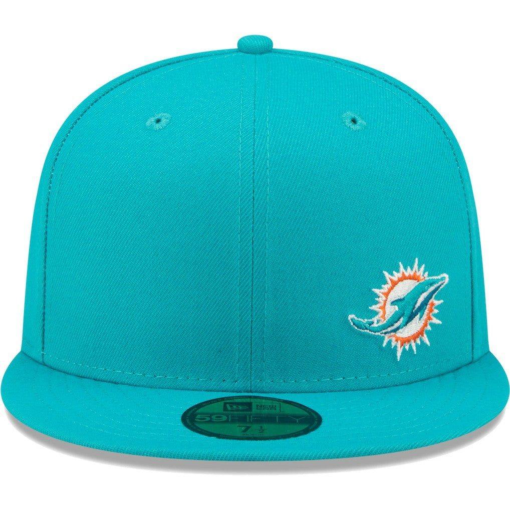 Miami Dolphins New Era Flawless 59FIFTY Fitted Hat - Aqua on sale