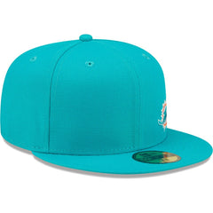 Miami Dolphins New Era Flawless 59FIFTY Fitted Hat - Aqua on sale
