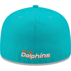Miami Dolphins New Era Flawless 59FIFTY Fitted Hat - Aqua on sale