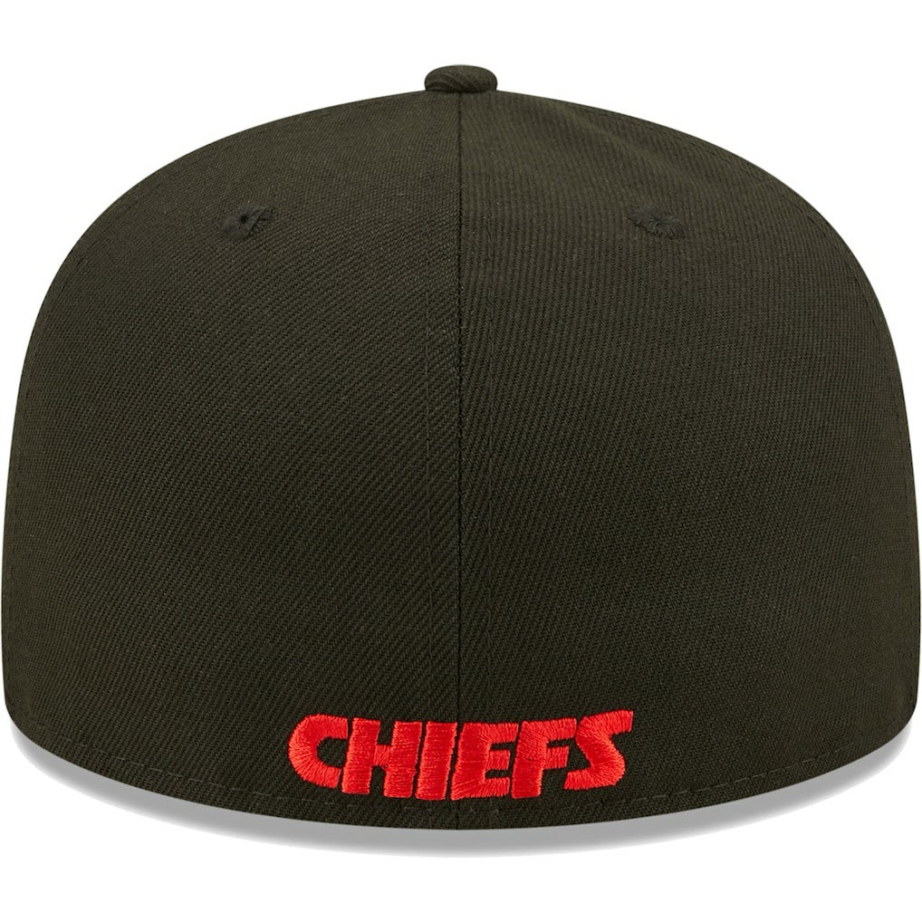 Kansas City Chiefs New Era Flawless 59FIFTY Fitted Hat - Black sale