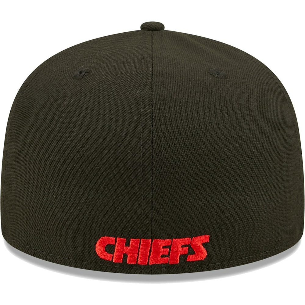 Kansas City Chiefs New Era Flawless 59FIFTY Fitted Hat - Black sale