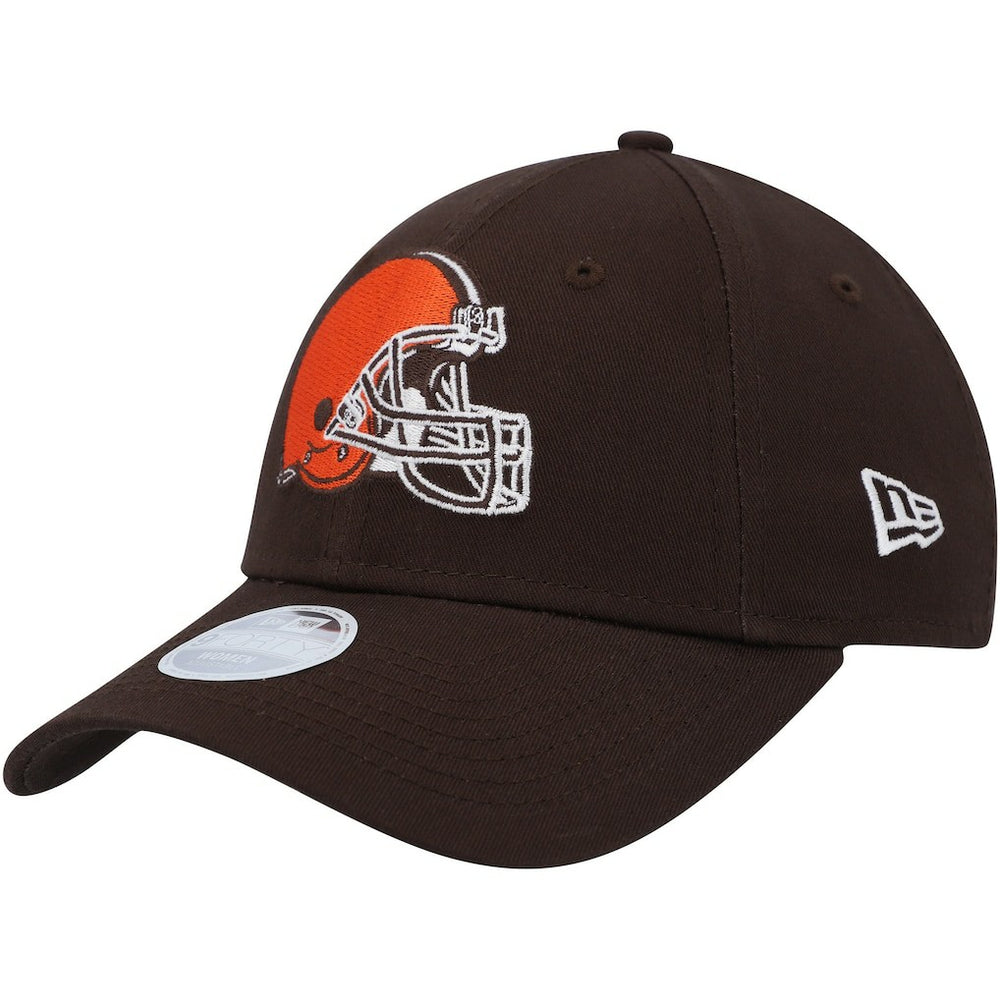 Cleveland Browns New Era Women's Simple 9FORTY Adjustable Hat - Brown discount
