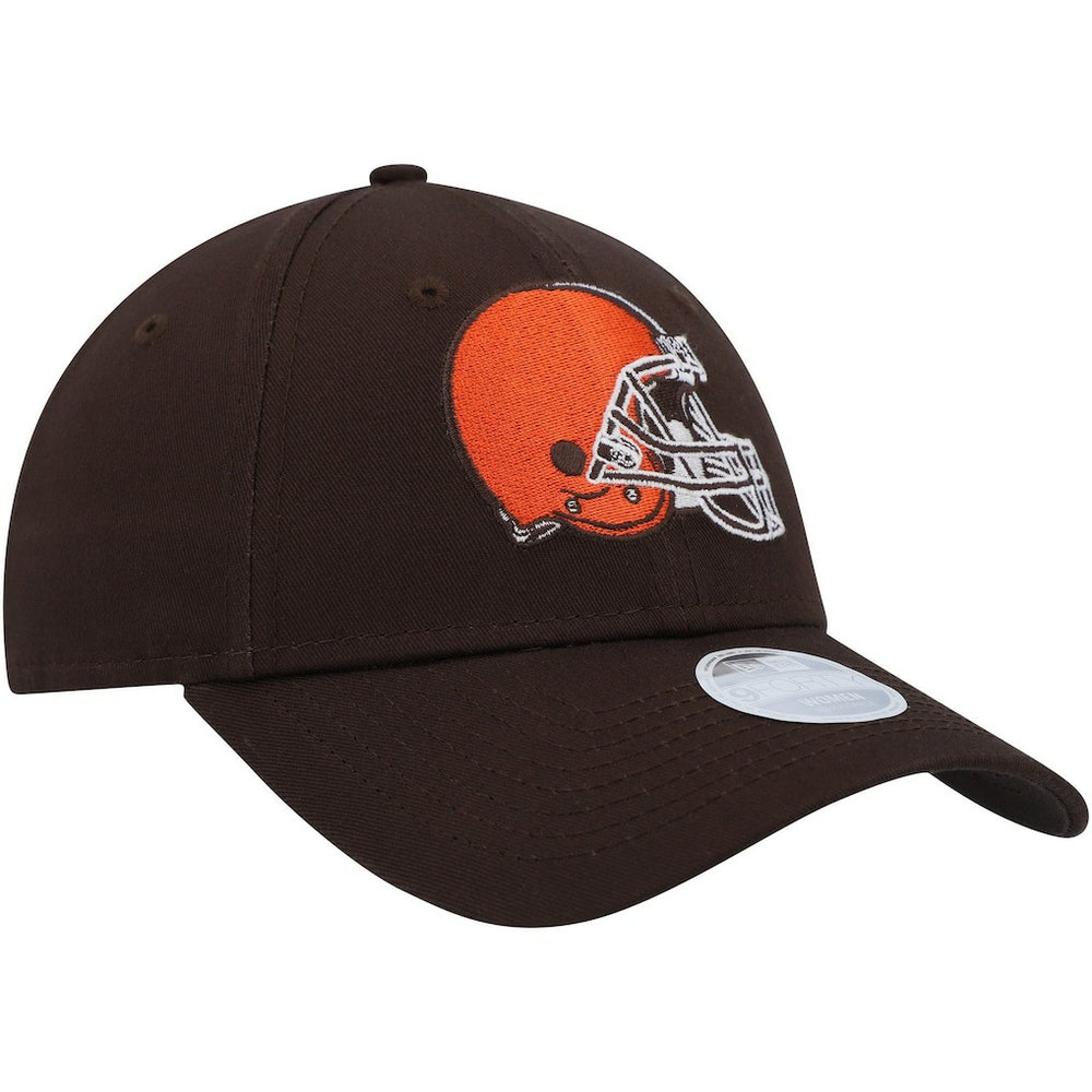 Cleveland Browns New Era Women's Simple 9FORTY Adjustable Hat - Brown discount