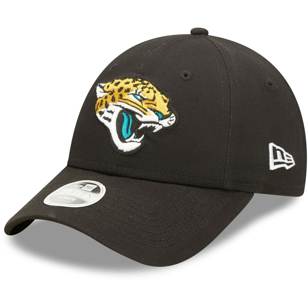 Jacksonville Jaguars New Era Women's Simple 9FORTY Adjustable Hat - Black online