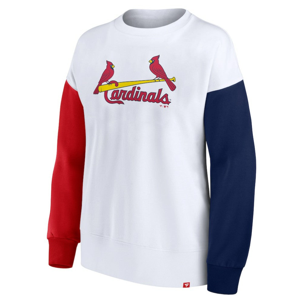 St. Louis Cardinals Women's Series Pullover Sweatshirt White
