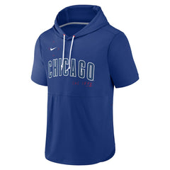 Chicago Cubs Springer Short Sleeve Team Pullover Hoodie Royal