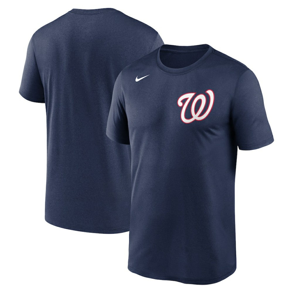 Washington Nationals Wordmark Legend Performance Big & Tall T-Shirt Navy