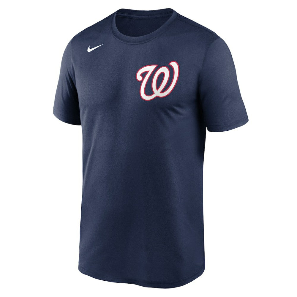 Washington Nationals Wordmark Legend Performance Big & Tall T-Shirt Navy