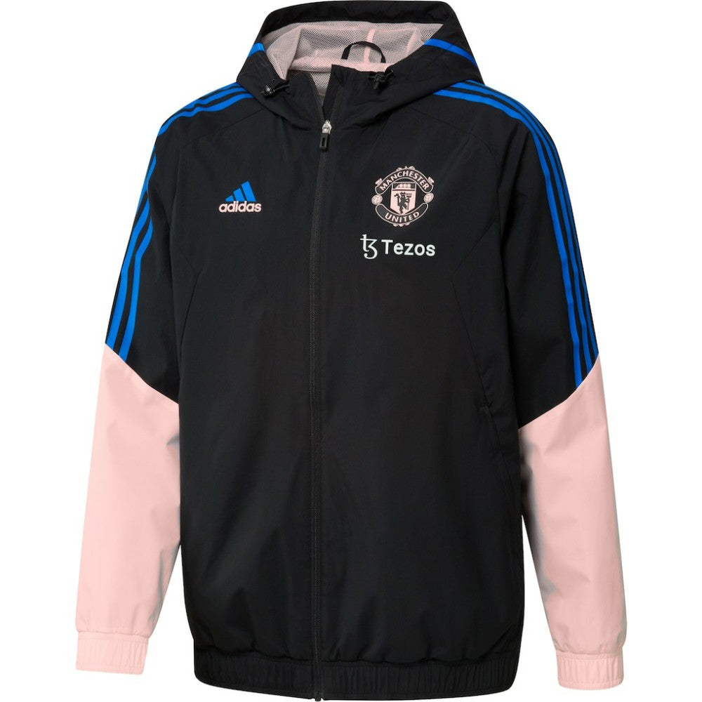 Manchester United Training All-Weather Raglan Full-Zip Hoodie Jacket - Black cheap