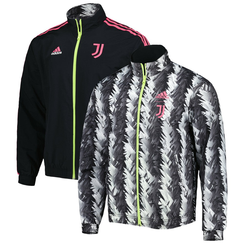 Juventus 2022/23 On-Field Team Logo Anthem Reversible Full-Zip Jacket - Black on sale
