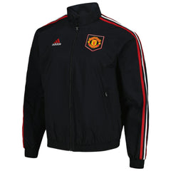 Manchester United 2022/23 On-Field Team Logo Anthem Reversible Full-Zip Jacket - Black shop