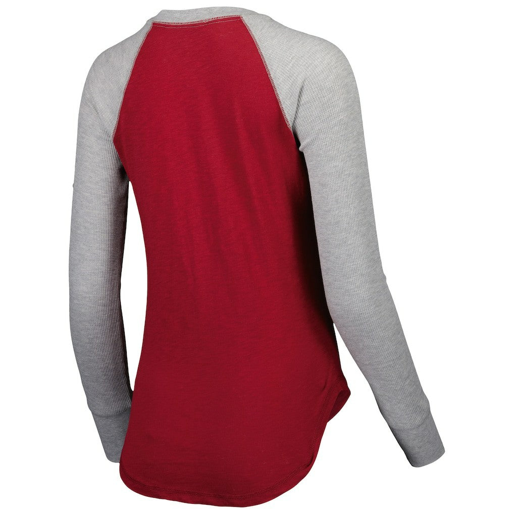 Washington Commanders Touch Women's Waffle Raglan Lightweight Long Sleeve T-Shirt - Burgundy for sale