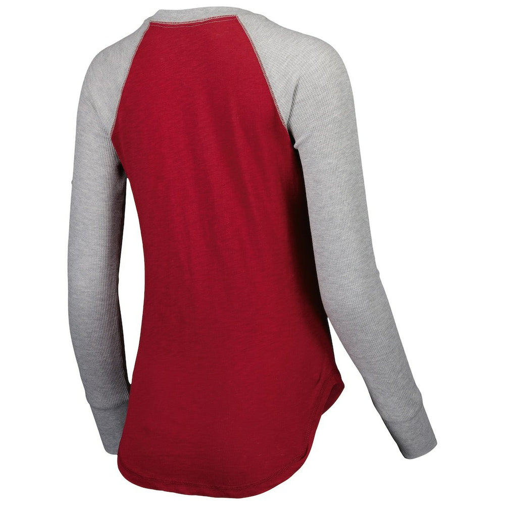 Washington Commanders Touch Women's Waffle Raglan Lightweight Long Sleeve T-Shirt - Burgundy for sale