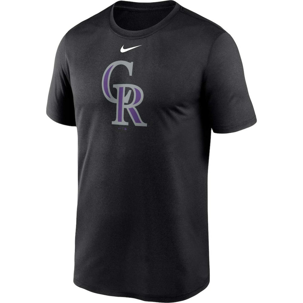 Colorado Rockies Big & Tall Logo Legend Performance T-Shirt Black